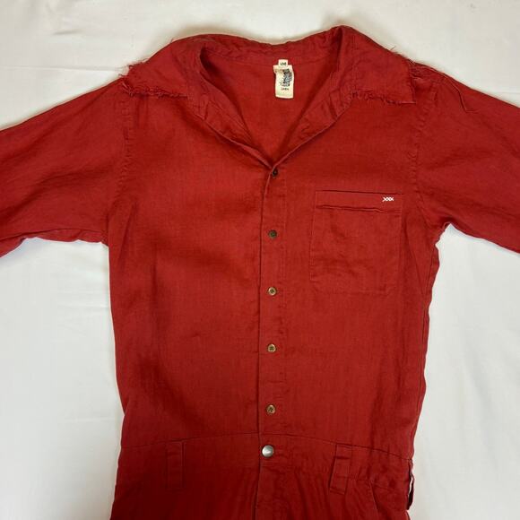 Chintamani Alchemistry Linen Jumpsuit Medium Lagenlook Boho Indie - Picture 2 of 12